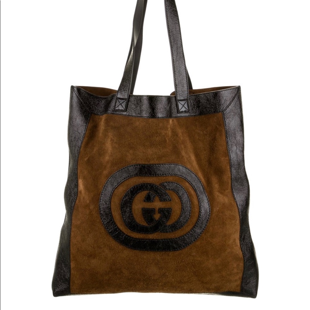 Gucci Suede Ophidia Logo Tote